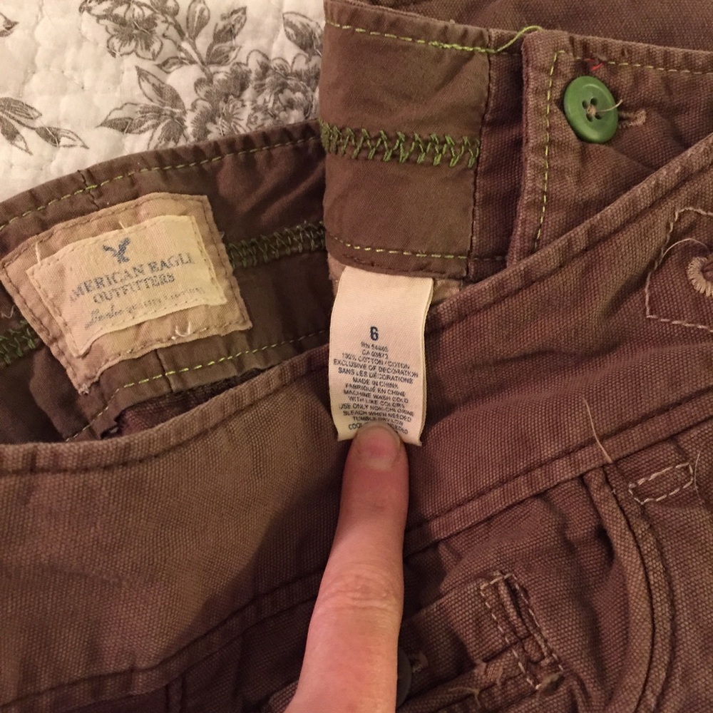 Brown Drawstring Shorts - Picture 3 of 3